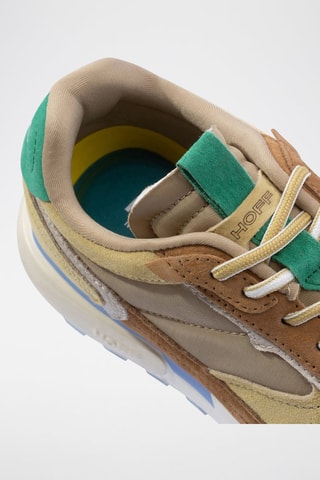 Baskets en cuir Madagascar - Kaki