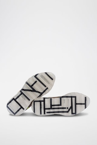 Baskets en cuir Cuzco - Kaki et marron