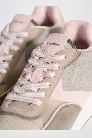 Baskets en cuir Dalston - Beige et rose