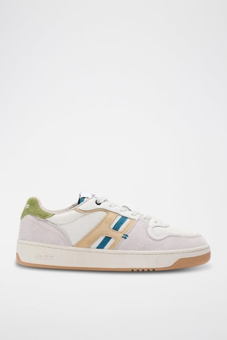 Baskets en cuir Lexington - Camel et gris