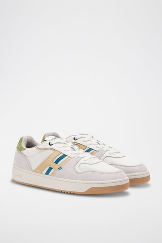 Baskets en cuir Lexington - Camel et gris