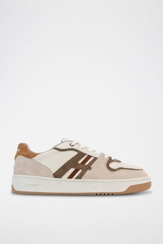 Baskets en cuir Trocadero - Beige et marron