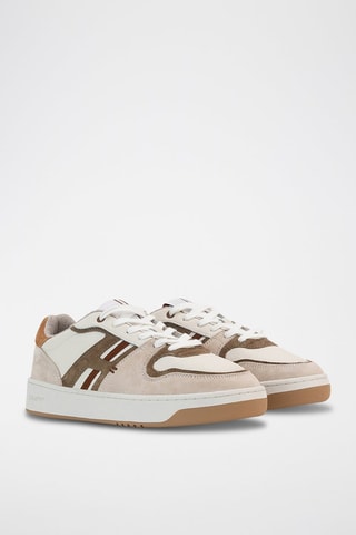 Baskets en cuir Trocadero - Beige et marron