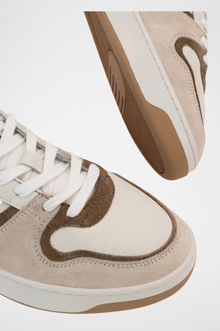 Baskets en cuir Trocadero - Beige et marron