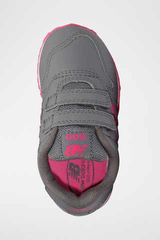 Sneakers in pelle 500 - Grigio e rosa
