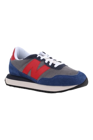 Baskets en nubuck - Bleu
