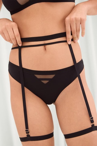 Porte-jarretelles Yumi - Noir