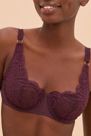 Soutien-gorge corbeille Mary - Bordeaux