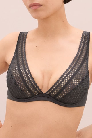 Soutien-gorge Rosalie - Gris foncé