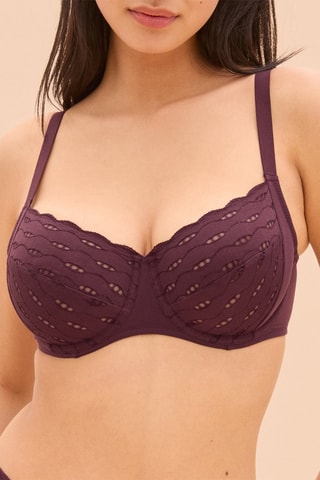 Soutien-gorge avec armatures June - Bordeaux
