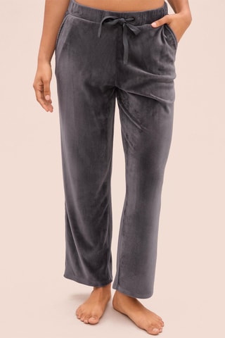 Pantalon de pyjama en velours Byron - Gris foncé