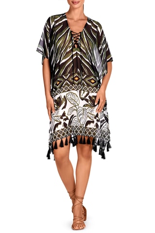 Caftan de plage - Vert - Dolores Cortés
