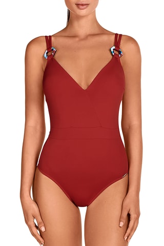 Maillot 1 pièce coques - Orange - Dolores Cortés