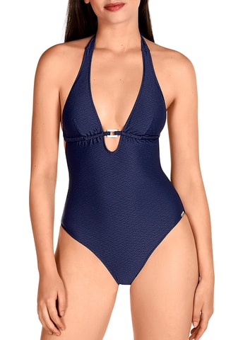 Maillot 1 pièce coques - Bleu marine - Dolores Cortés