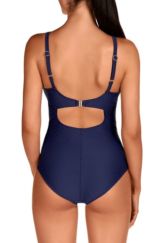 Maillot 1 pièce coques - Bleu marine - Dolores Cortés