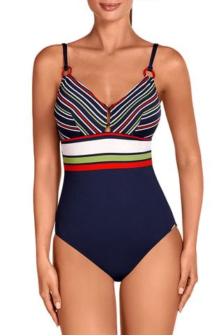 Maillot 1 pièce coques - Bleu marine - Dolores Cortés