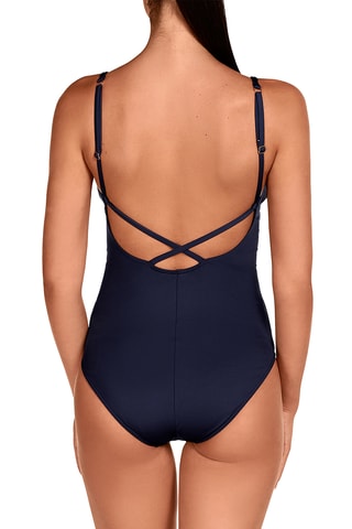 Maillot 1 pièce coques - Bleu marine - Dolores Cortés