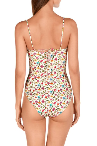Maillot 1 pièce coques - Blanc - Dolores Cortés