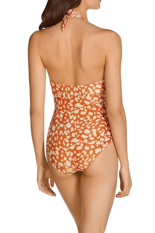 Maillot 1 pièce push-up - Marron - Dolores Cortés