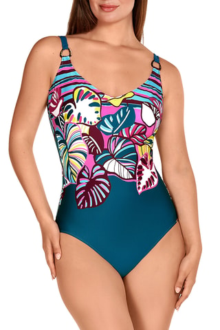 Maillot 1 pièce coques - Bleu canard - Dolores Cortés