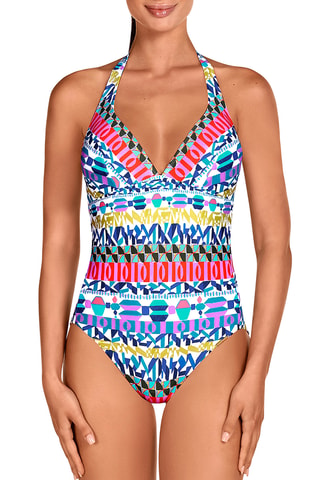 Maillot 1 pièce coques - Bleu marine - Dolores Cortés