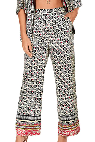Pantalon de plage taille haute - Rouge - Dolores Cortés