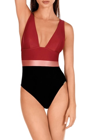 Maillot 1 pièce coques - Noir - Dolores Cortés