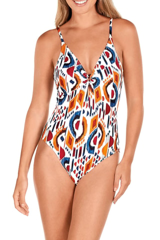 Maillot 1 pièce coques - Blanc - Dolores Cortés