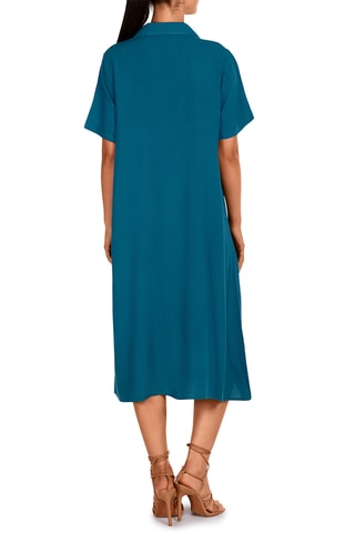 Robe de plage - Bleu pétrole - Dolores Cortés