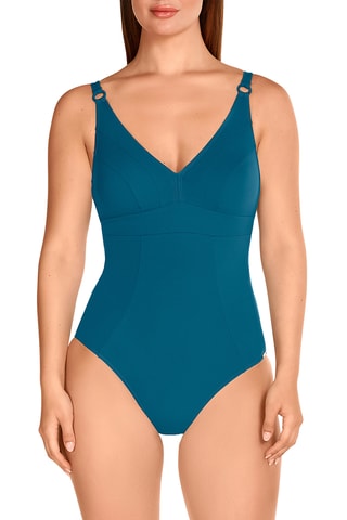 Maillot 1 pièce coques - Bleu pétrole - Dolores Cortés