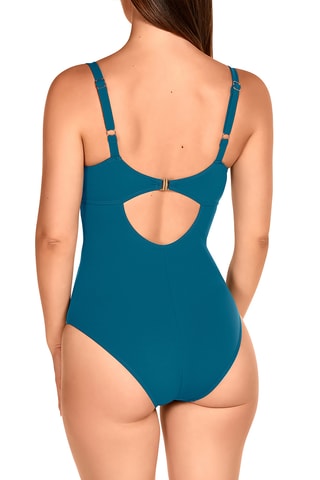 Maillot 1 pièce coques - Bleu pétrole - Dolores Cortés