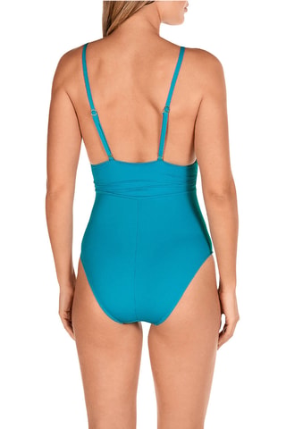 Maillot 1 pièce coques - Bleu pétrole - Dolores Cortés