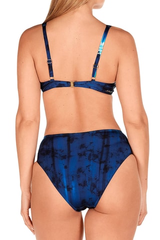 Maillot 2 pièces dip and dye coques - Bleu - Dolores Cortés