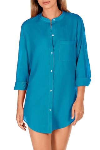 Robe de plage - Bleu pétrole - Dolores Cortés
