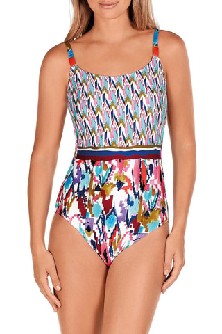 Maillot 1 pièce coques - Bleu - Dolores Cortés