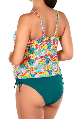 Tankini de maternité - Vert et rose - Dolores Cortés