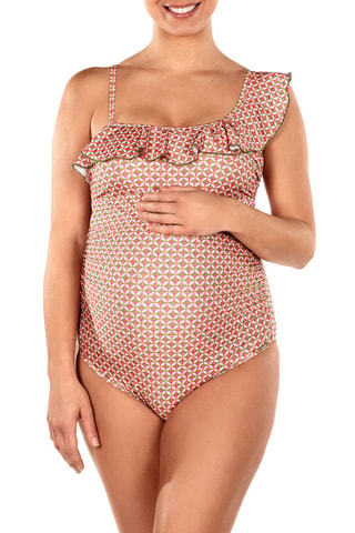 Maillot 1 pièce de maternité - Rose - Dolores Cortés