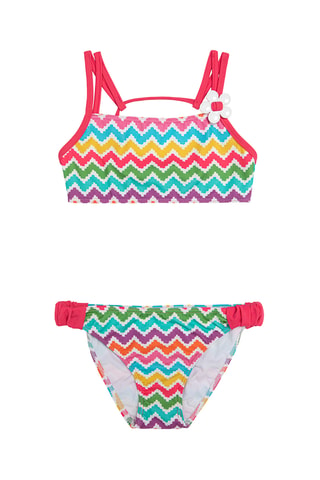 Maillot 2 pièces - Rouge et violet - DC-Kids Dolores Cortés