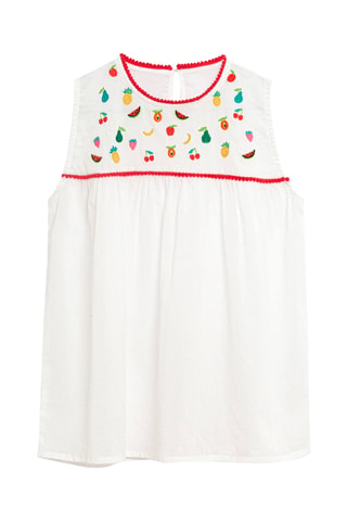 Robe sans manches - Blanc - DC-Kids Dolores Cortés