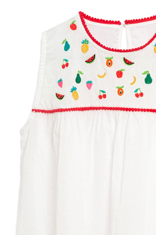 Robe sans manches - Blanc - DC-Kids Dolores Cortés