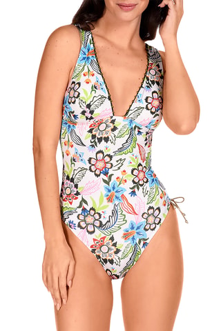 Maillot 1 pièce coques - Blanc - Lola