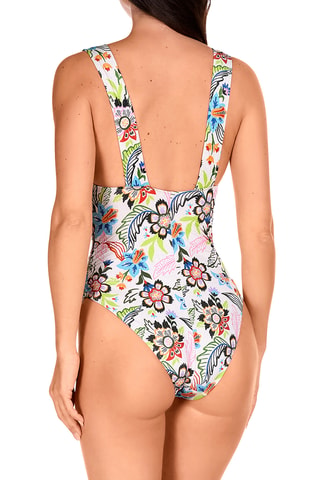 Maillot 1 pièce coques - Blanc - Lola