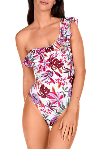 Maillot 1 pièce coques - Mauve - Lola