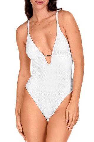 Maillot 1 pièce coques - Blanc - Lola