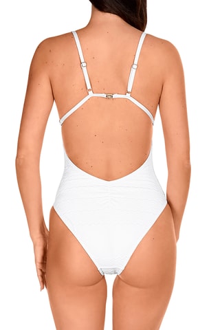 Maillot 1 pièce coques - Blanc - Lola