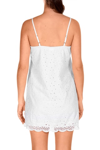 Robe de plage en broderie anglaise - Blanc - Lola