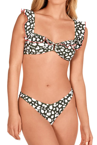 Maillot 2 pièces coques- Vert foncé - Lola