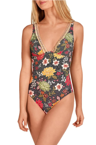 Maillot 1 pièce coques - Noir - Lola