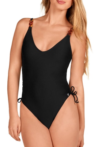 Maillot 1 pièce coques - Noir - Lola