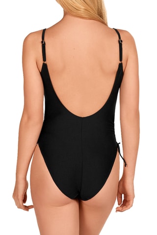 Maillot 1 pièce coques - Noir - Lola